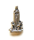 Lady Of Fatima Silver Tone Lapel Pin