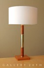 Rare  Danish Modern Brass   Walnut Desk Lamp  Designer Decor Vtg 70s Mid Century