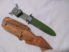 Ww2 Us M1 Bayonet Modified By Korea To M5 For  Garand Korean War Era W Scabbard