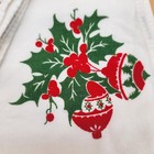 Vintage 4 Holly Holiday Christmas Napkins 15 5x13
