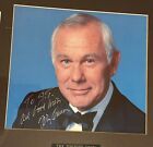 1991 Johnny Carson Signed Photo To Crowded House Tonight Show Framed