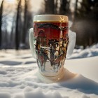 2006 Budweiser Holiday Beer Stein With Box   Coa Sunset At The Stables