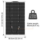 Dokio 400w Watt Portable Flexible Solar Panel  100w 4pcs  For Rv Roof Home