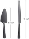 Black Stainless Steel Cake Cutter Set