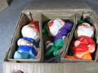 Rare Vintage Homco Set Of 3 Christmas Elves Gnomes  c5322 W original Box Japan