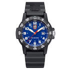 Luminox Men s Watch Blue Dial Round Quartz Black Silicone Rubber Strap 0323