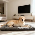 Dog Crate Pad 48inch Plush Super Soft Large Dog Bed Kennel Pad Cozy Sleeping Mat