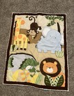 Tiddliwinks Nursery crib Baby Unisex Safari Jungle Quilt blanket W4 Shadow Boxes