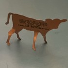 Vintage De Laval Cream Separator Cow Calf Figure Die Cut Advertising Milk Metal 