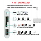 Portable 4 In 1 Usb Camera Sd Tf Card Reader Adapter For Iphone Ipod Ipad Ios 12