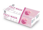 50 100 Pcs Pink Disposable Face Cover 3-ply Filter Breathable Earloop Masks