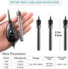 25w Super Mini Aquarium Heater  Adjustable Heater For Small Fish Tank 2-6gallons