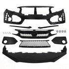 Front Fascia Bumper Cover For 2016-2021 Honda Civic Coupe Sedan Type R Style Set