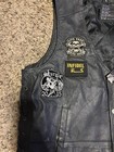 Harley Davidson Genuine Leather Best Military Patches Biker Size Xl