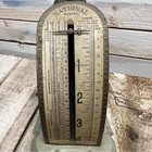 Vintage Postal Scale Metal 4lb Industrial Farmhouse Kitchen Decor Antique