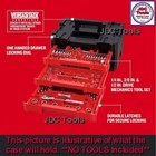 Craftsman 3 Drawer Tool Case 230 Pc Versastack Empty   tools Not Included  