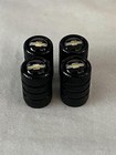 4 All Black Chevy Chevrolet Tire Valve Stem Caps For Car Truck Universal Fitting