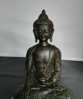 8  Old Tibet Buddhist Bronze Shakyamuni Buddha Statue