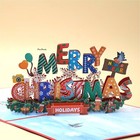 B01-3d Pop Up Christmas Greeting Card