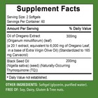 Oil Of Oregano 6000mg With Black Seed Oil Supplement For Immune Health