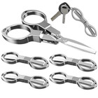 5pcs Portable Small Folding Travel   Pocket Scissors Foldable Sewing