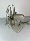 Vtg 1950s 12  General Electric F13s107 Gray Mid Century Modern Desk Fan Works