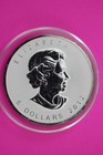 2012 Reverse Proof Maple Leaf Canada 5 Dollars Silver 1 Oz Mint Capsule C243
