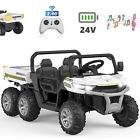Kids Ride On Car Truck Toys 24v Electric Tractor remote  Christmas Gift For Kids