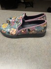 Klogs Women   s Floral Comfort Shoes Gray Multicolor Leather Size 11