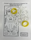 1977 Bally Evel Knievel Pinball Machine Maintenance Tune Up Kit