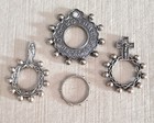 3 Different Vintage Catholic Finger Rosaries Our Lady Of The Snows   Rosary Ring