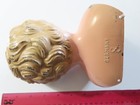 Large Vintage German Tin metal Doll Head  Shoulder Plate minerva Germany  8  j2 