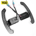 Led Carbon Fiber Magnetic Shift Paddles For Bmw F01 F02 F10 F06 F12 5 6 7 Series