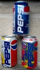 3 Pepsi Theme Park Pop Soda Cans 12oz Aluminum Wild Thing - Mantis - Sea World