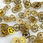 100 Gold Watch Wheels 4mm Tiny Altered Art Parts Gears Steampunk Watchmaker Lot