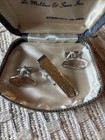 D  Maldari   Sons  Inc Sterling Silver Cuff Links And Tie Clip Gift Set New