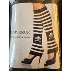 Leg Avenue Acrylic Striped Skull Leg Warmer