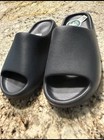 Adidas Men   s Us 9 Black Comfort Slide Sandals Slip-on Synthetic Logo
