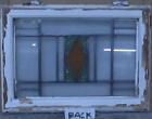 Old English Leaded Stained Glass Window Simple Geometric Diamond 20 5  X 15 