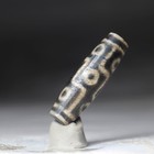 Tibetan Old Dzi Agate Bead  9eyed  Amulet Pendant From Tibet 40411