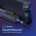 6-in-1 Docking Station For Steam Deck Oled Rog Ally 4k 60hz Hdmi Gigabit 100w Pd