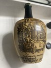 Dewar s Perth Whisky Ceramic Advertising Bottle Collectible With Artwork