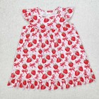 Sibling Clothes Toddler Baby Girls Sister Cute Strawberry Summer Set Dress