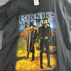 Vntg Brooks   Dunn T-shirt Concert Borderline Tour Country Men s L Single Stitch
