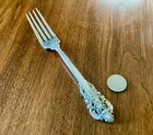 Wallace Grande Baroque Sterling Silver 8  Large Dinner Fork No Monogram
