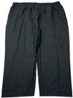 Scrub Pants Unisex  7xl Short  Black Solid 3 Pockets Elastic Waist Medical Nwot