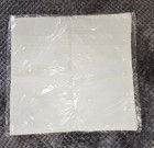 New 16  X 16  White Canvas Squared Cushion Pillow Zippered Cover Case