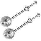  Baker s Dusting Wand For Sugar  Flour And Spices  Stainless Steel 2 Pcs Silver