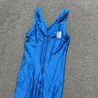 Vintage Shiny Blue Lycra Ski Suit All In One Cross Country Size L Men   s