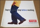 1999 Wrangler Carpenter Jeans Print Ad Advertisement Clothing Brand Vintage